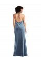 Online Cowl Neck Convertible Velvet Maxi Slip Dress UK