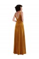 Online Twist Front Cutout Velvet Maxi Bridesmaid Dress / Prom Dress with Pockets UK