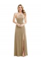 Online High Neck Halter Open Back Long Velvet Maxi Bridesmaid Dress / Prom Dress & Pockets UK