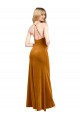 Online Halter Neckline Long Full Length Formal Velvet Bridesmaid Dress / Prom Dress with Strappy Back UK